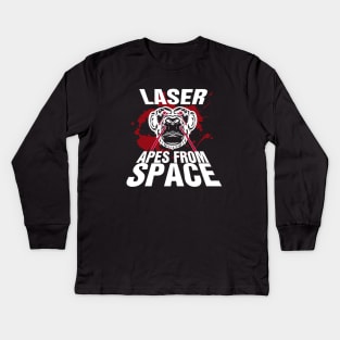 APES FROM SPACE #3 Kids Long Sleeve T-Shirt